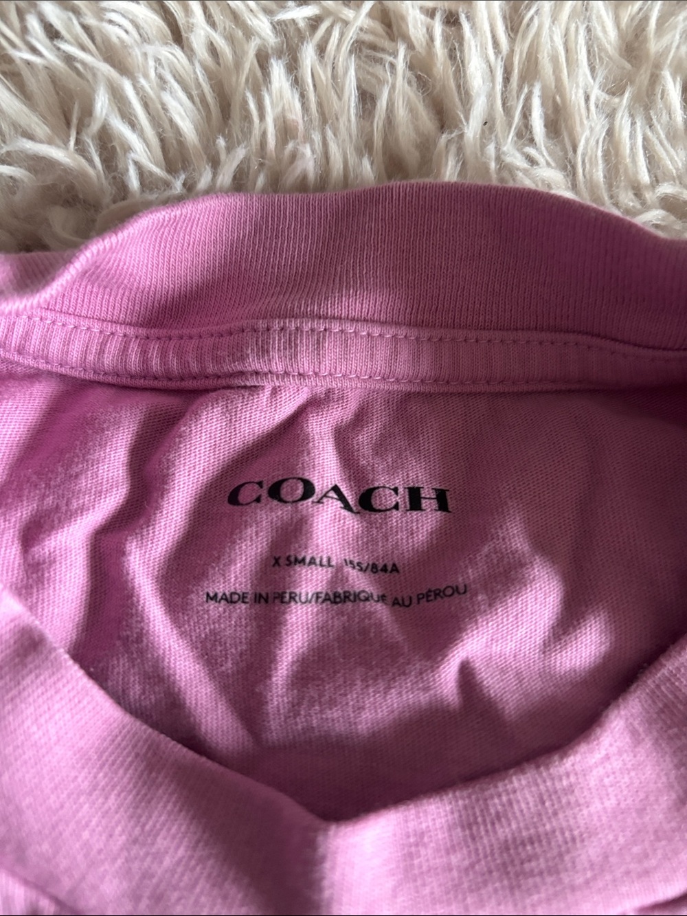 Coach Pink Crop Top Short Sleeve Rocket Tee - Picture 2 of 5